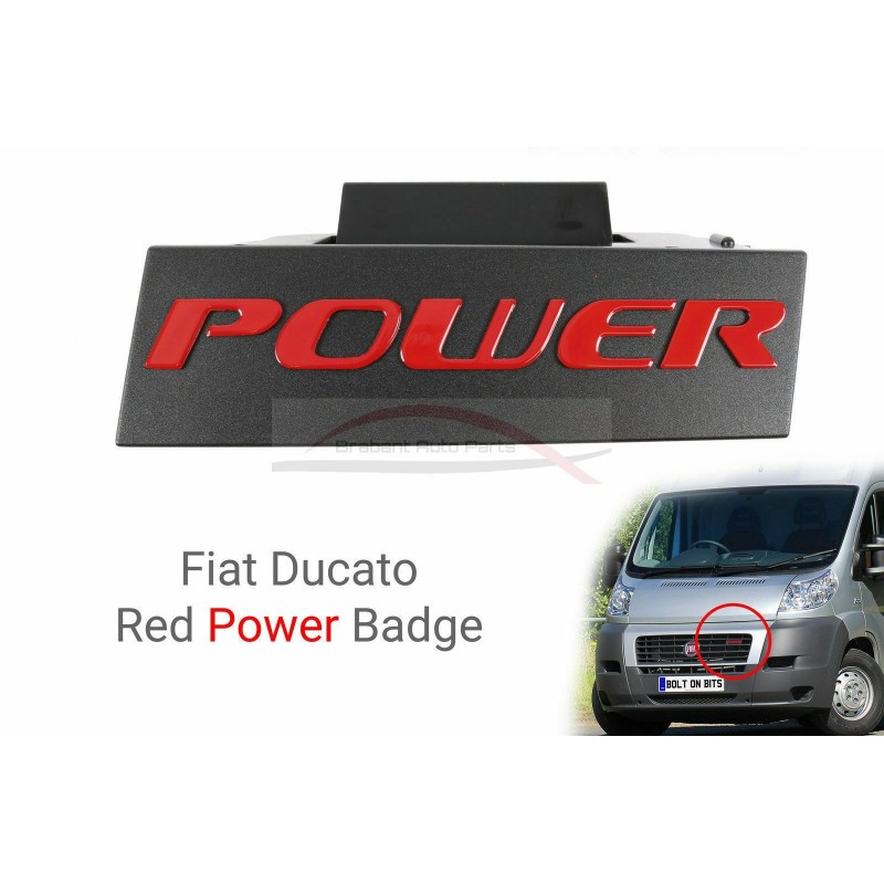 Fiat Ducato embleem Power t.b.v. de grille