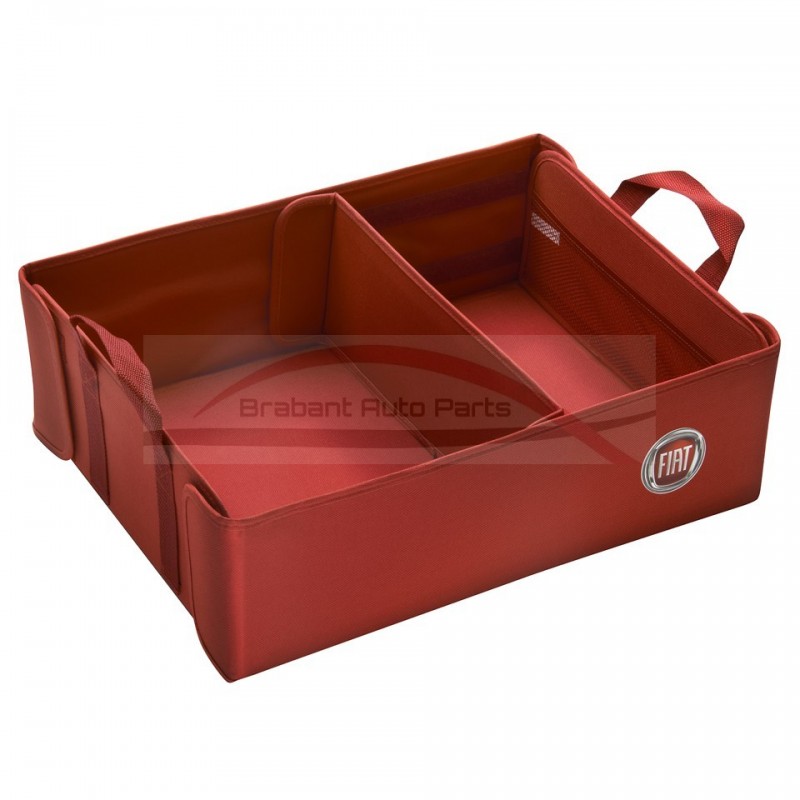 Bagagebox rood met Fiat logo