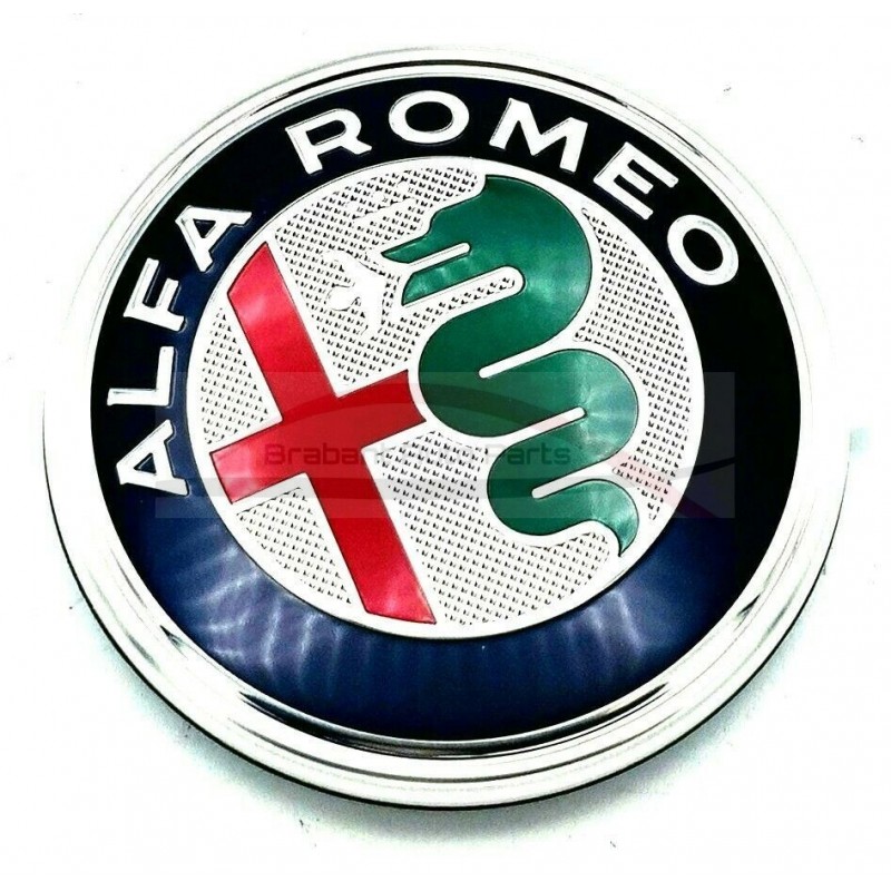 Alfa Romeo Stelvio, embleem achterzijde