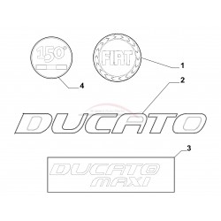 Fiat Ducato maxi embleem zijkant