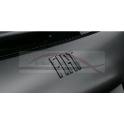 Fiat 500E embleem achterzijde FIAT matte grijs