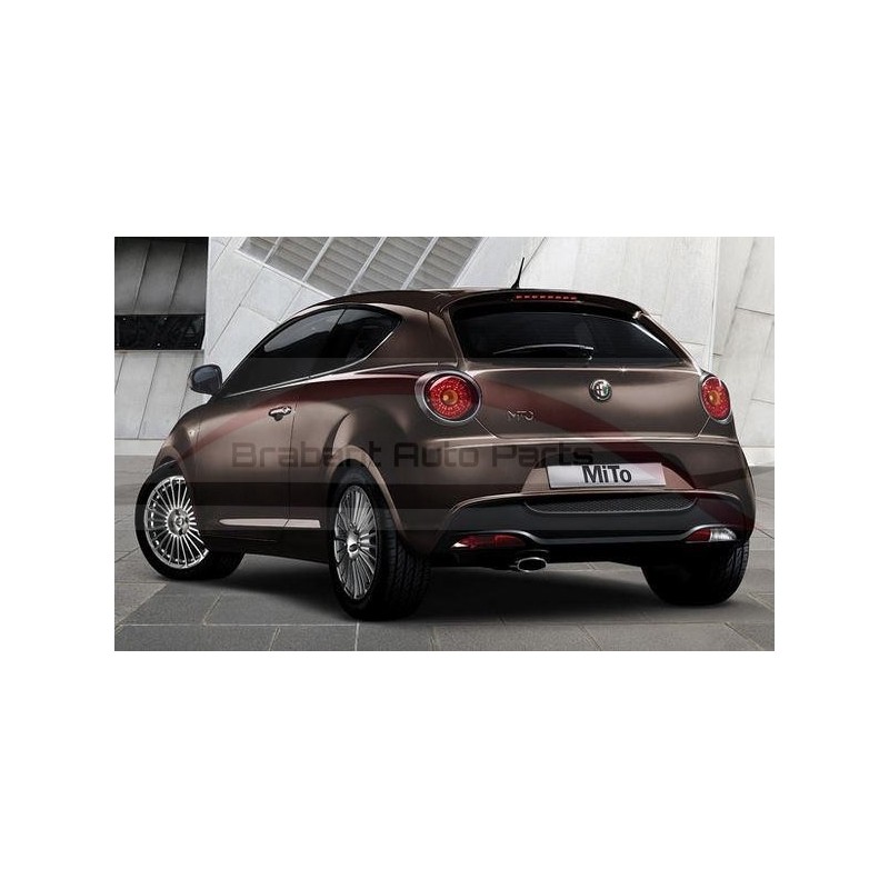 Alfa Romeo Mito alle bouwjaren en geschikt voor uitvoeringen met parkeersensoren, onderste bumperdeel / diffuser VELOCE zwart