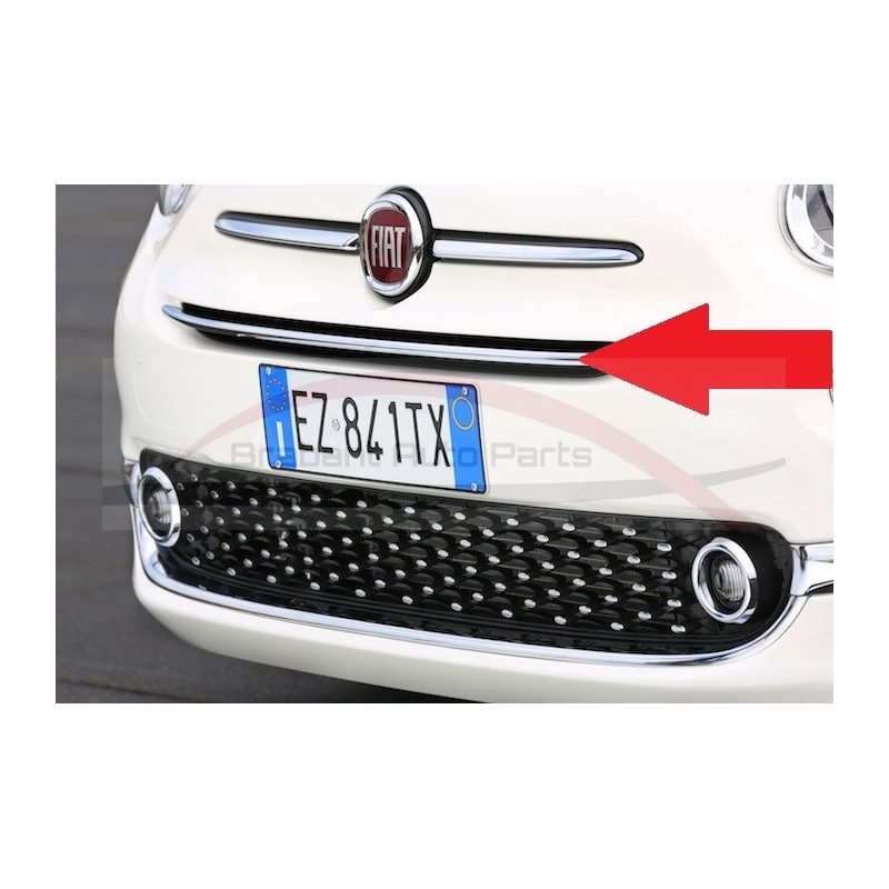 Fiat 500 vanaf 2016 sierstrip chroom voorbumper